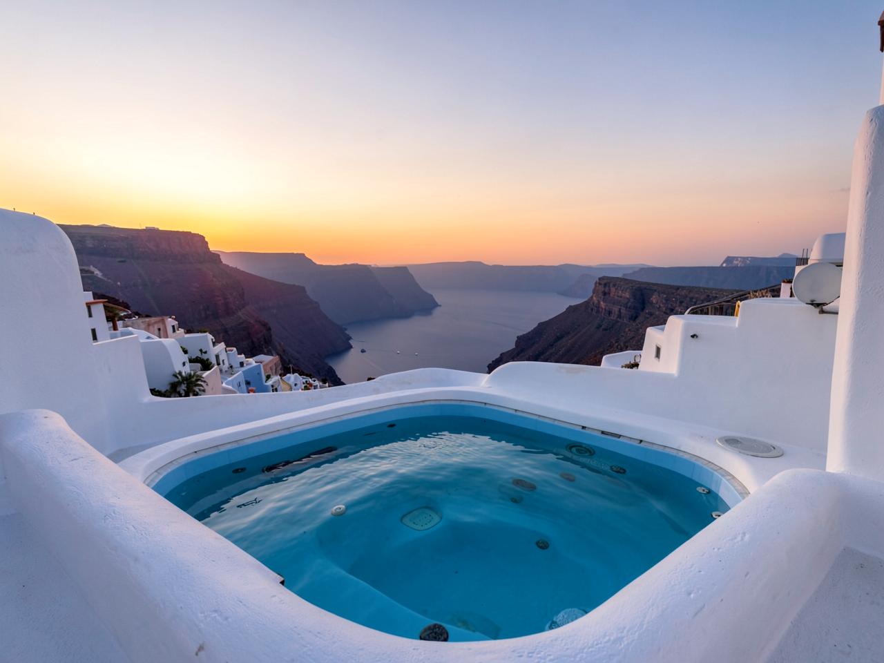 Sunken jacuzzi